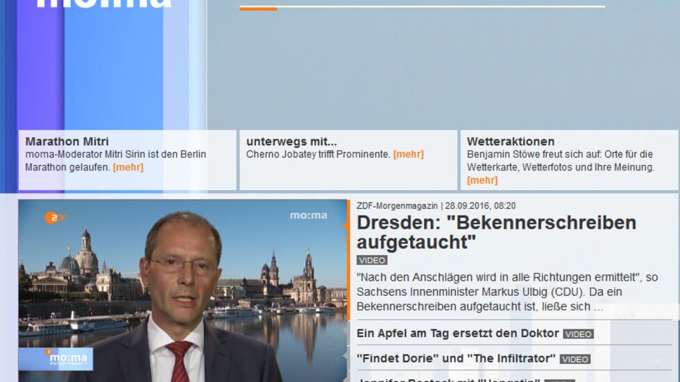 (Screen­shot: ZDF) (Screenshot: ZDF)