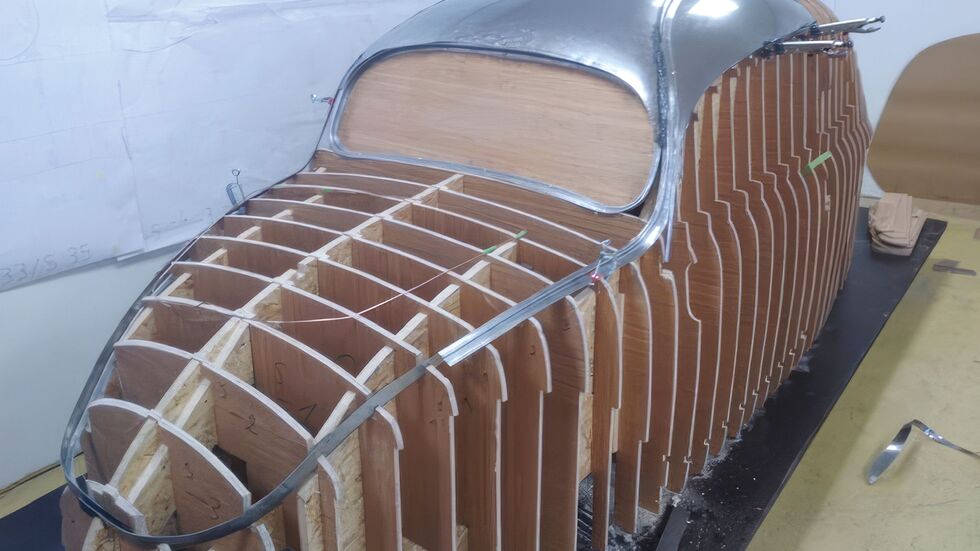 Sammler Traugott Grundmann baute die Karosserie zusammen mit einer Fachfirma wieder auf.