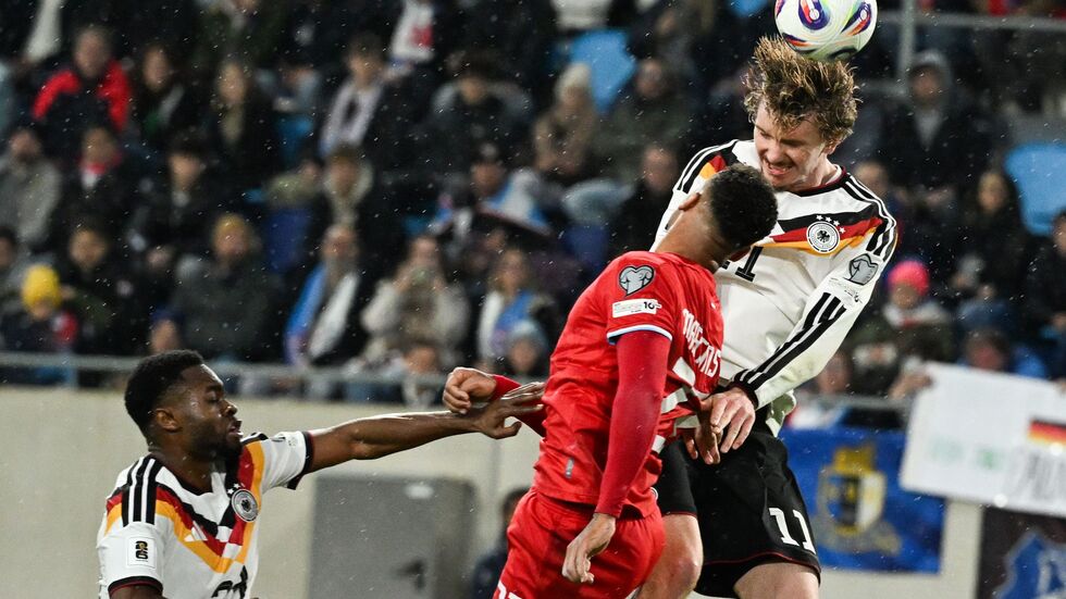 Kopfballstark mit 1,98 Metern: Torjäger Woltemade.