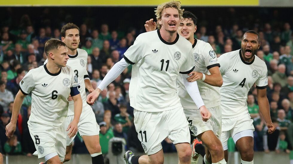 Endlich Torschütze und Matchwinner: Nick Woltemade. Endlich Torschütze und Matchwinner: Nick Woltemade.