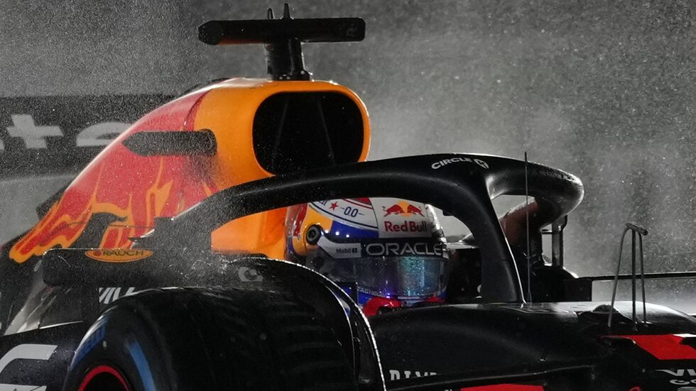 Verstappen schimpfte über die rutschigen Bedingungen.