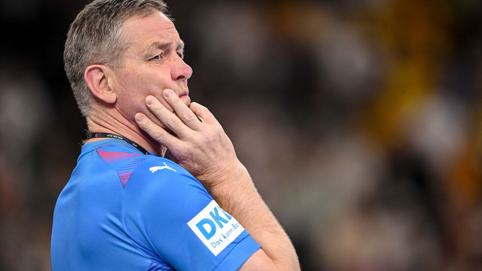Kein Grund zur Freude. Alfred Gislason ist nicht zufrieden mit der Mannschaftsleistung. 