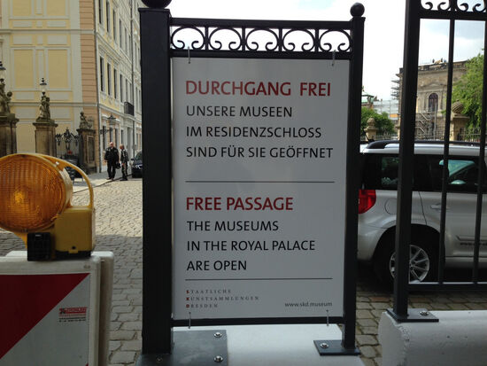 Das Residenz&shy;schloss ist Donnerstag und Freitag für Besucher gesperrt.