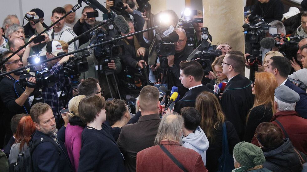 Großes Medieninteresse an der Verhandlung vor dem Bezirksgericht in Warschau