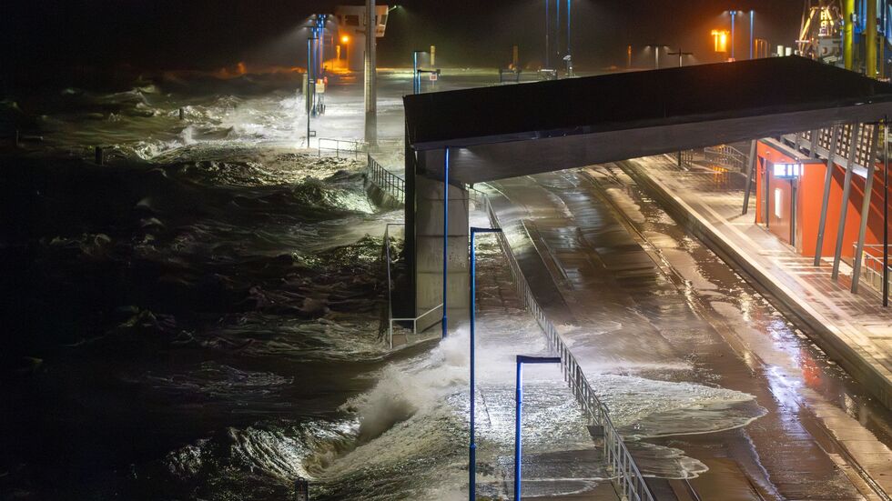 Der Sturm sorgte teils für Überschwemmungen.