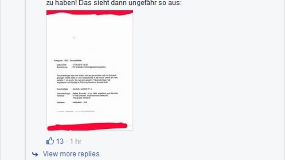 (Screen­shot: Facebook/Lutz Bachmann)