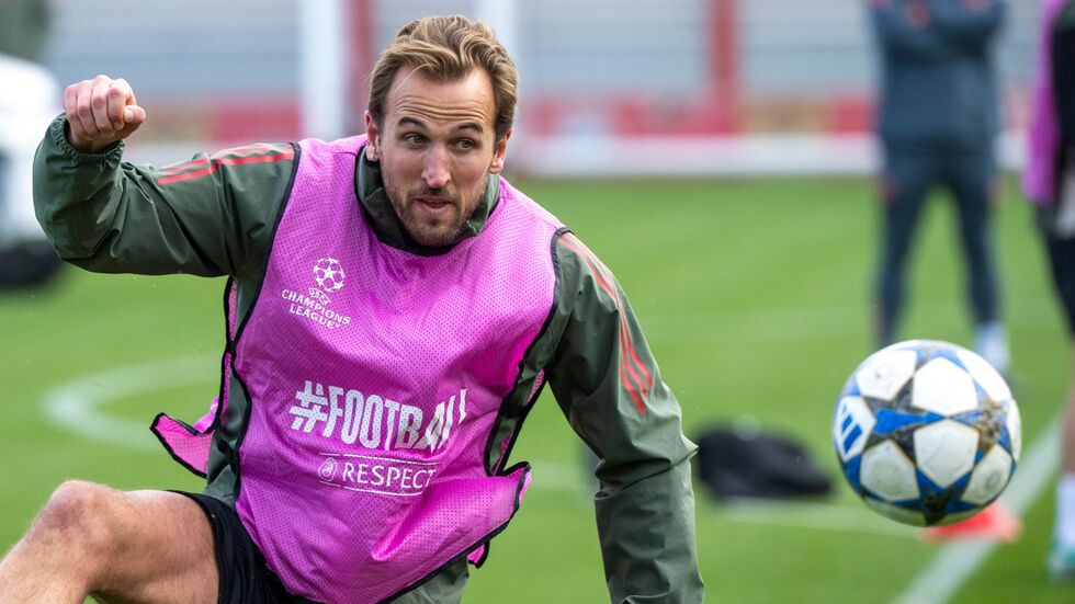Ausgeruht und bereit für das große Spiel: Harry Kane beim Bayern-Training.