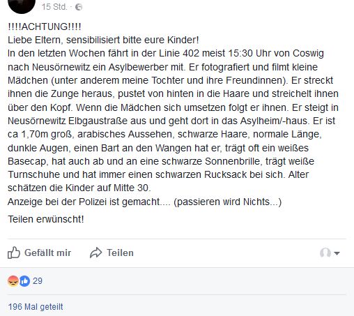 Warnung bei Facebook. (Screenshot: facebook.com)
