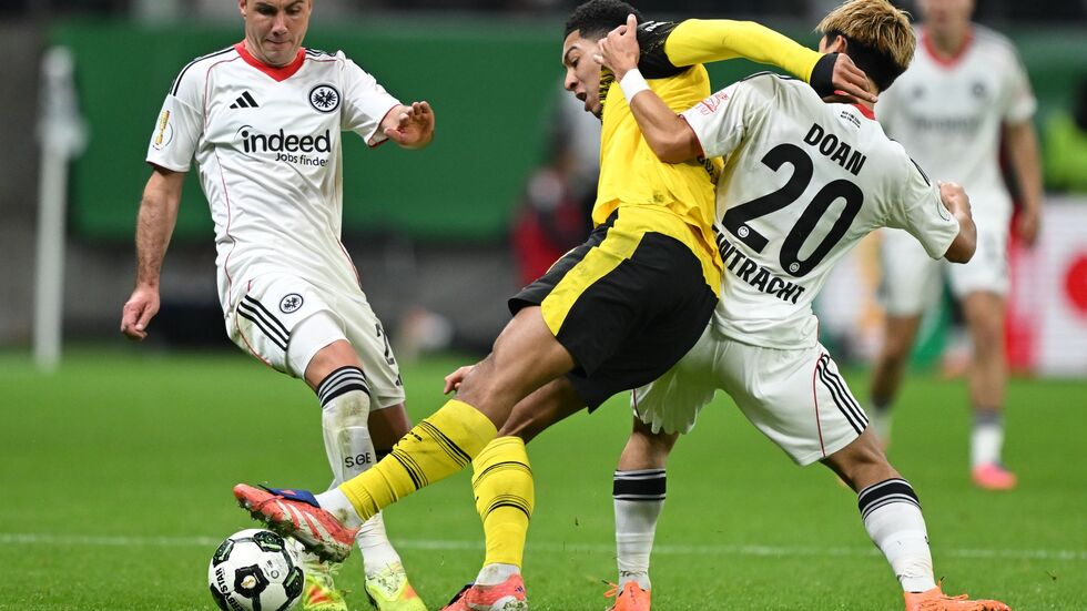 Eintracht Frankfurt und Borussia Dortmund lieferten sich einen packenden Pokal-Kampf.