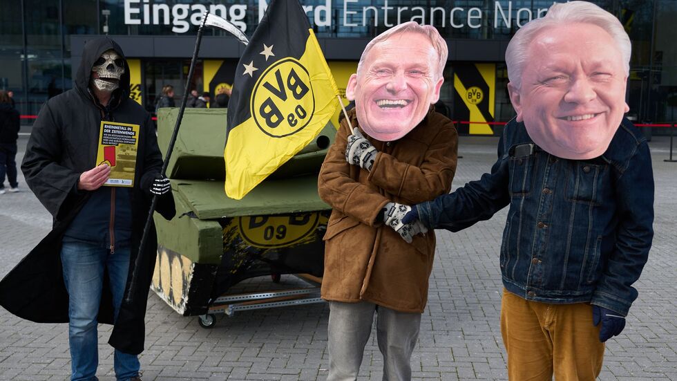 Vor der Mitgliederversammlung gab es erneut Kritik am Werbedeal mit dem Rüstungskonzern Rheinmetall 