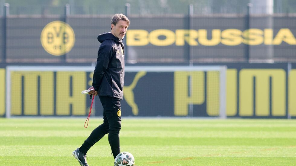 Trainer Niko Kovac möchte mit Borussia Dortmund im DFB-Pokal weit kommen. (Archivbild)