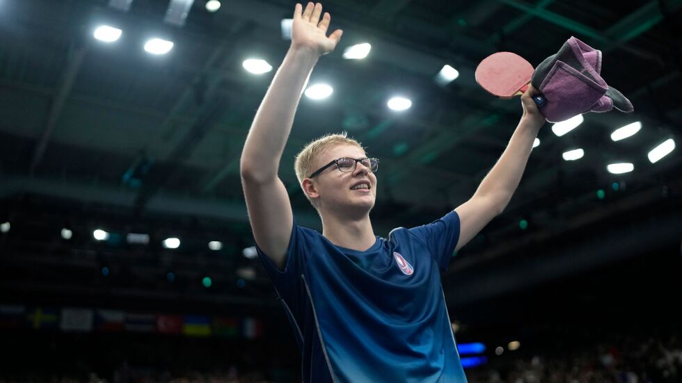 Frankreichs Tischtennis-Star Felix Lebrun.