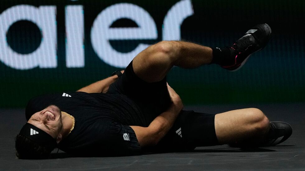 Alexander Zverev stürzte während des Matches.