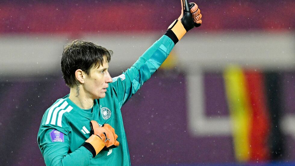 Zurück im deutschen Tor: Ann-Katrin Berger. Zurück im deutschen Tor: Ann-Katrin Berger.