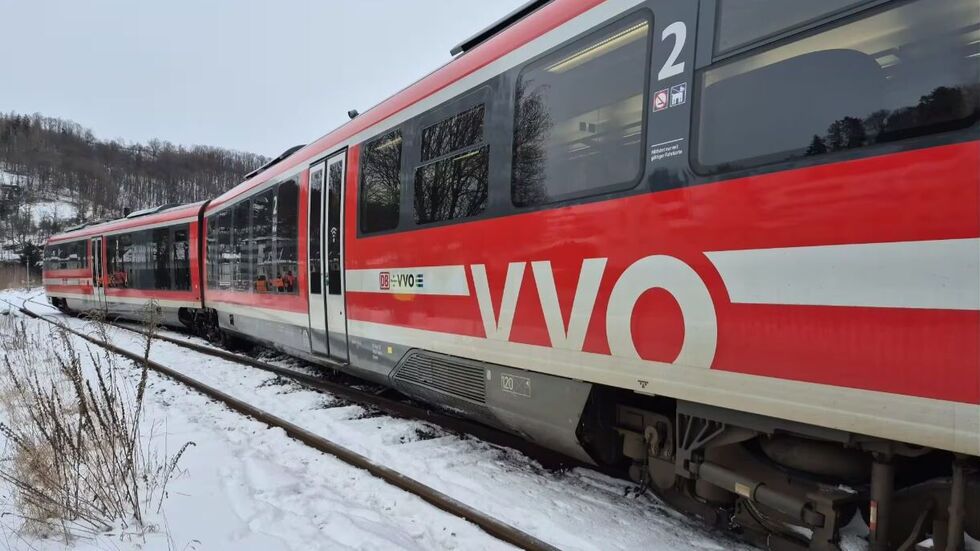 Der Zug war am Montag entgleist 