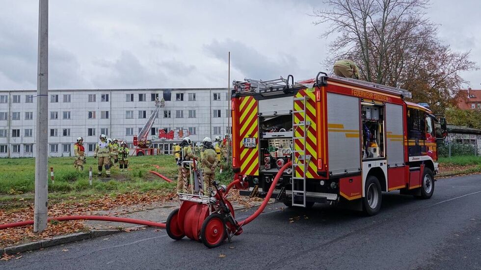 Der Brandrauch war weithin sichtbar. Der Brandrauch war weithin sichtbar.