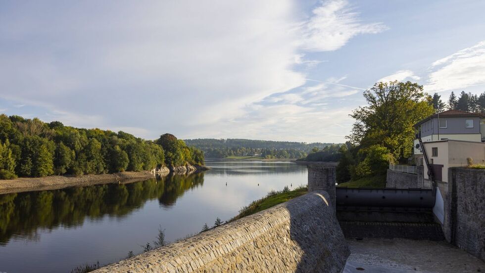 Die Talsperre Malter ist schon über 100 Jahre alt.