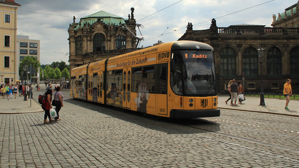 Die Straßenbahnlinie 9 fährt Umleitungen (Symbolbild).
