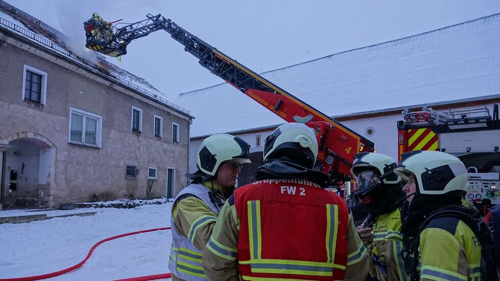 Der Brand betraf den Dachstuhl des Gebäudes.