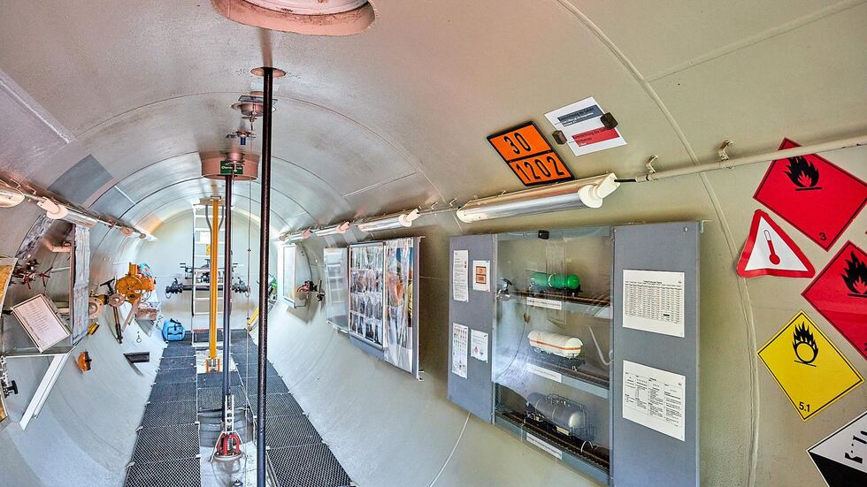 Mit dem Waggon können mögliche technische Schäden realitätsnah dargestellt werden.