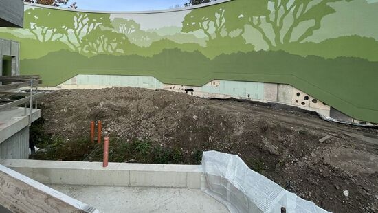 Einblick in das innere des Gebäudes.