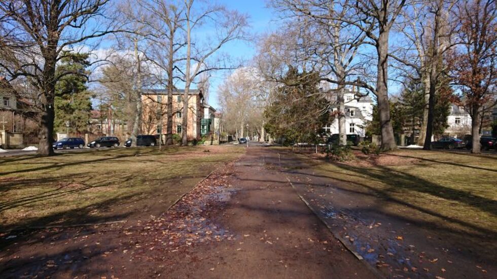 Der Friedensplatz in Blasewitz wird komplett erneuert.