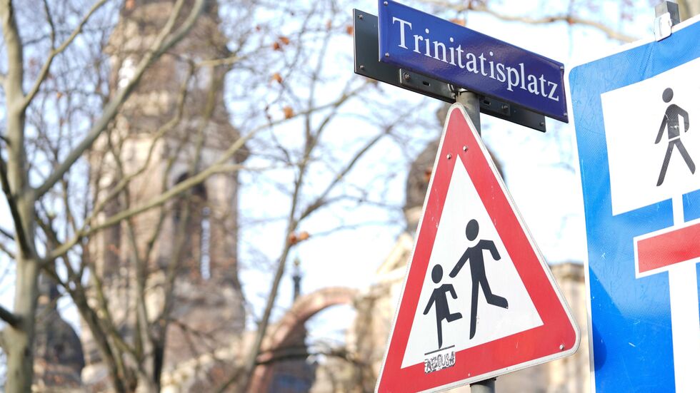 Auf dem Trinitatisplatz kam es zu dem Unfall.