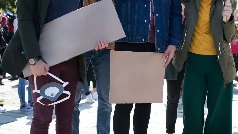 Symbolbild Demoteilnehmer