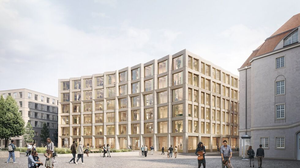 So könnte das Gebäude am Postplatz aussehen