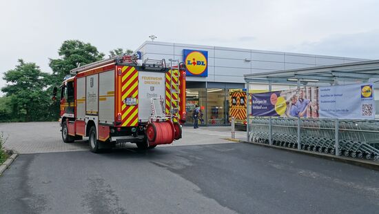 Der Supermarkt an der Karl-Marx-Straße in Klotzsche.