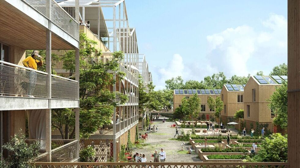 Eines Visualisierung des Siegerentwurfs.