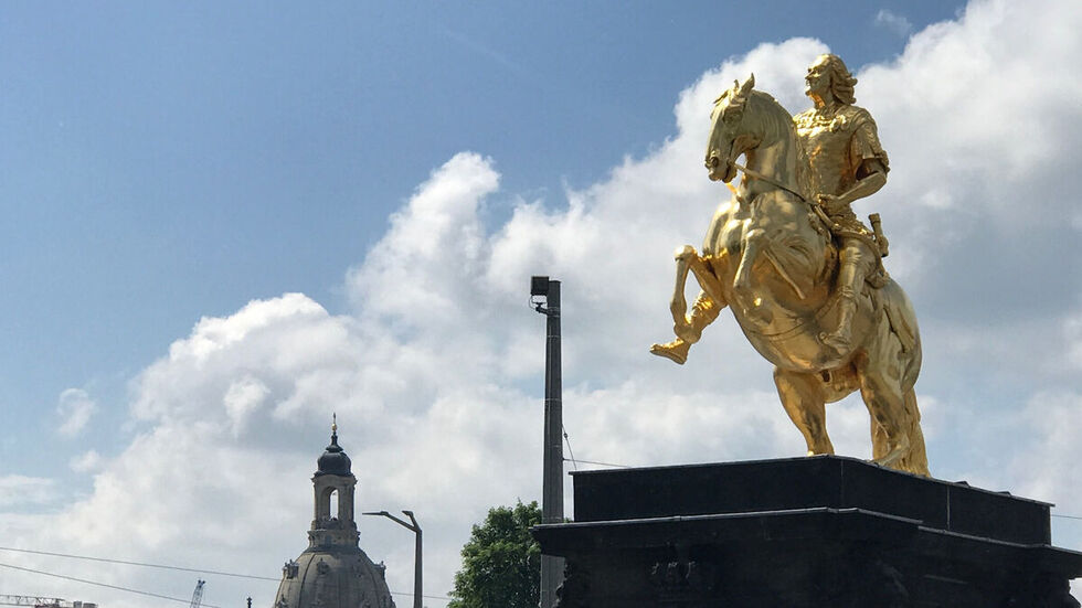 Rund um den Goldenen Reiter wird wieder gefeiert.