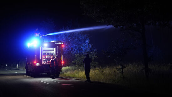 Keine Ruhepause: Auch in der Nacht läuft der Einsatz.
