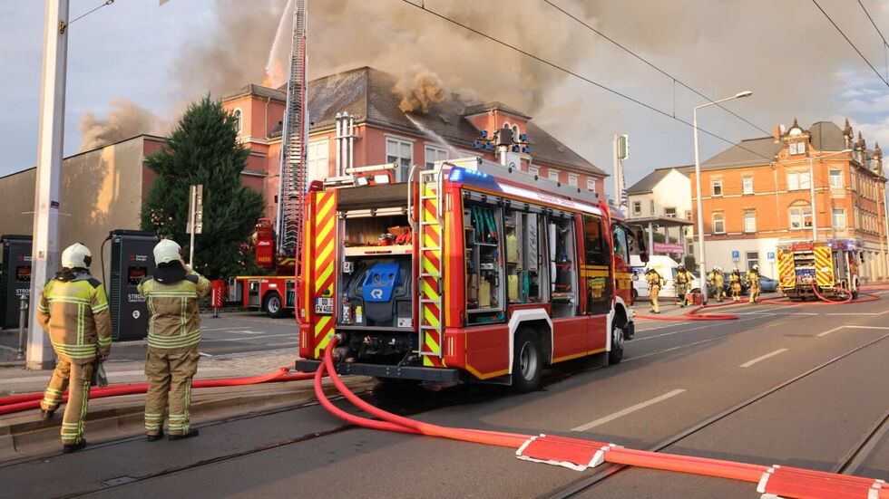 Der Brand hatte das Gebäude fast komplett zerstört  Der Brand hatte das Gebäude fast komplett zerstört