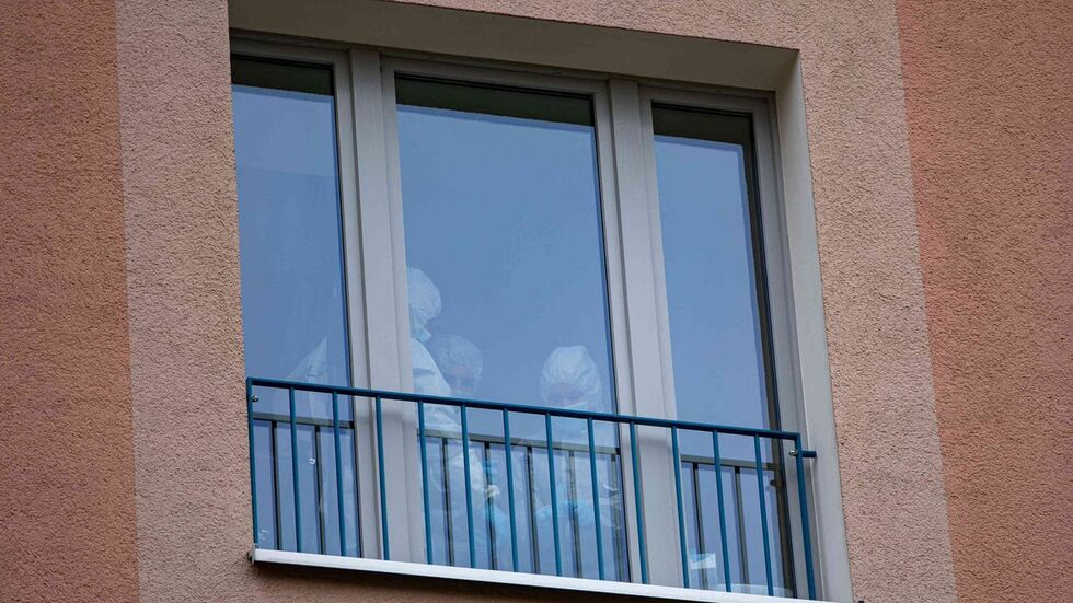 In dieser Wohnung wurde die tote Frau gefunden.