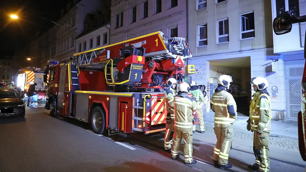Die Görlitzer Straße war während des Einsatzes gesperrt
