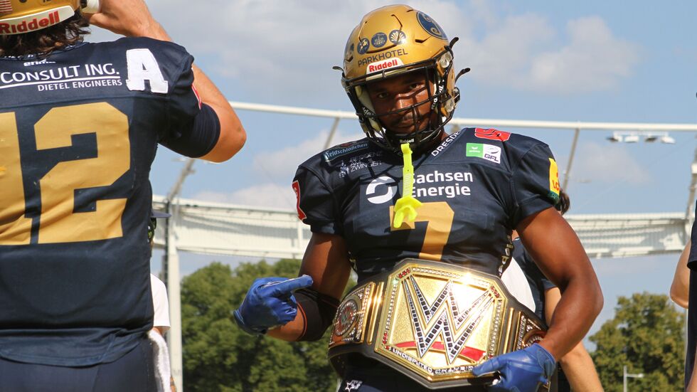 Tylor Hudson feiert Touchdown