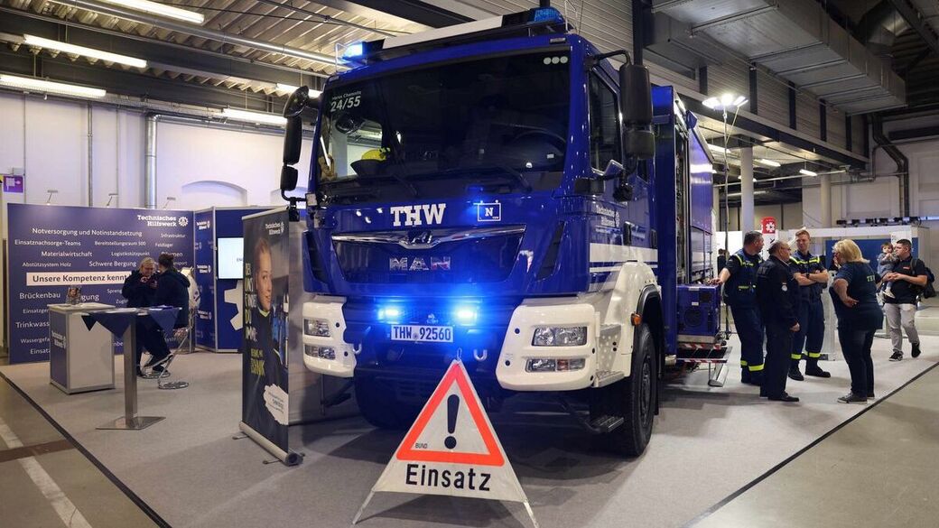 Das Technische Hilfswerk (THW) ist ebenfalls mit dabei.
