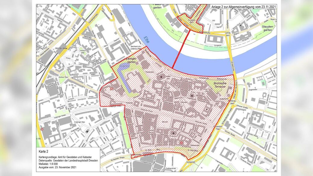 Auch in weiteren Teilen der Altstadt gilt die zeitlich begrenzte Alkoholverbotsregelung.