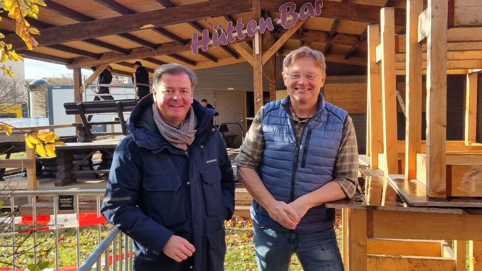 Matteo Böhme und Holger Zastrow freuen sich auf den Hüttenzauber