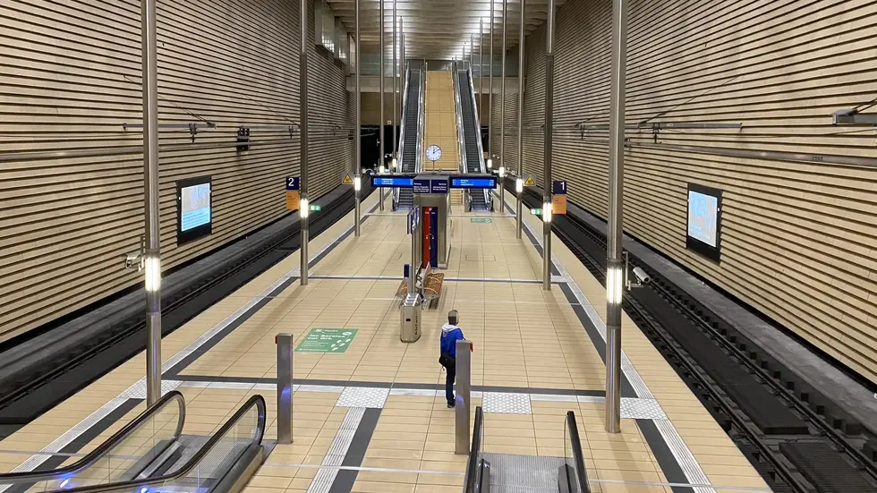 Eine S-Bahn-Haltestelle in Leipzig (Symbolbild).