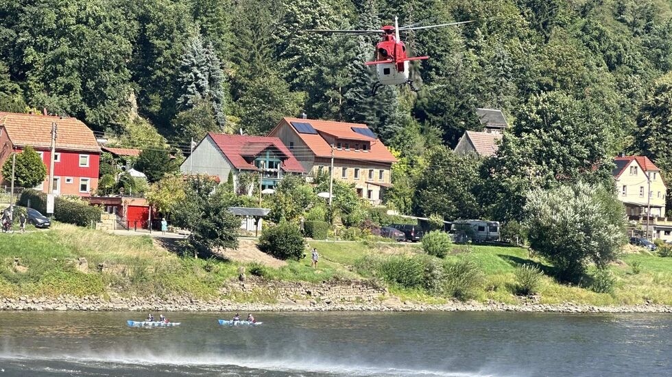 Der Rettungshubschrauber Christoph 38 eilte zu Hilfe
