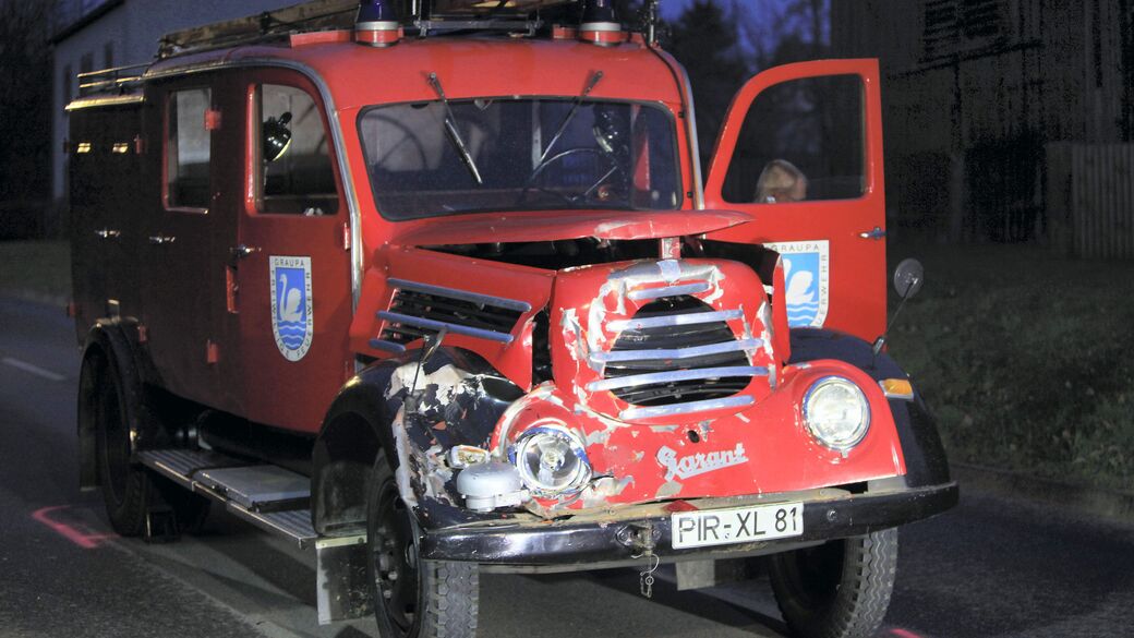 So sah der Oldtimer nach dem Unfall aus