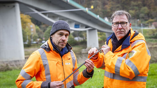 Lars Roßmann und Dipl.-Ing. Stephan Berger vom LaSuV.