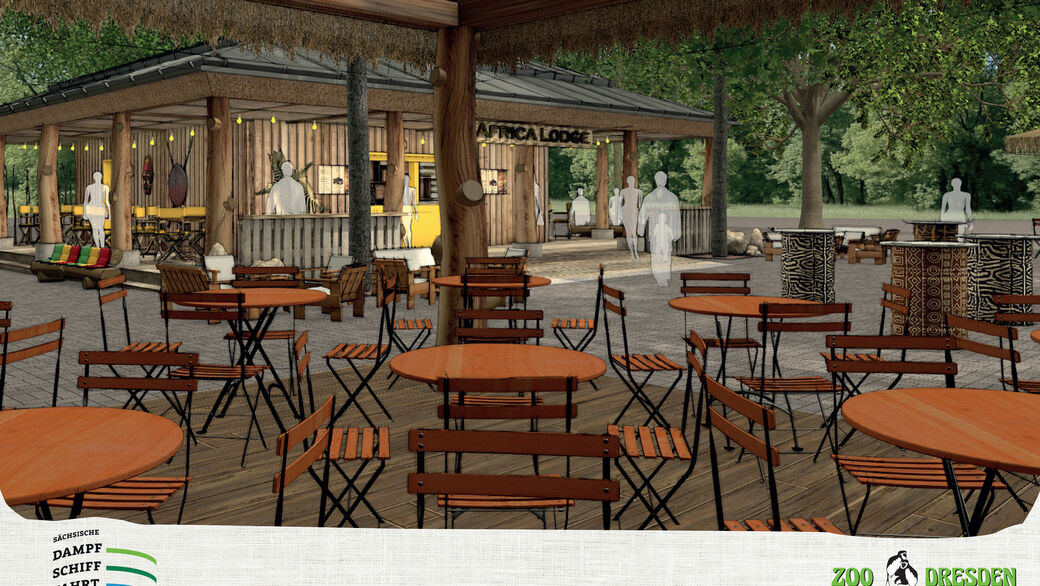 So könnte die Africa Lodge dann aussehen