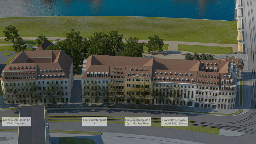 Blick von der Köpckestraße auf die mögliche Uferbebauung