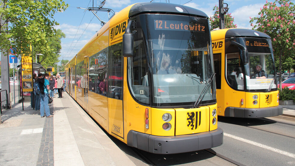 Die Straßenbahnen der Linie 12 werden umgeleitet. (Symbolbild)
