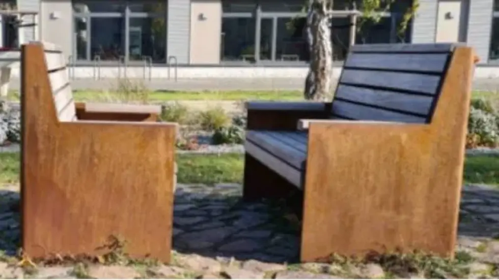 Solche Bänke wie in der Gehestraße sollen nun auch in die Neustadt. Kosten: rund 8000 Euro je Stück