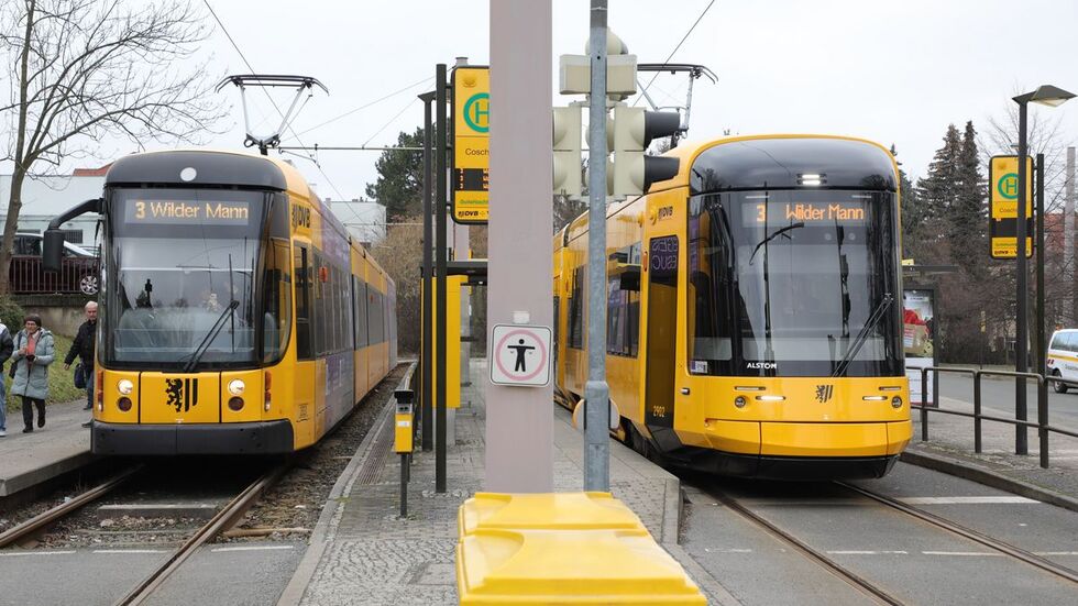 Die Bahnen der DVB bleiben von den Kürzungen größtenteils verschont. Die Bahnen der DVB bleiben von den Kürzungen größtenteils verschont.