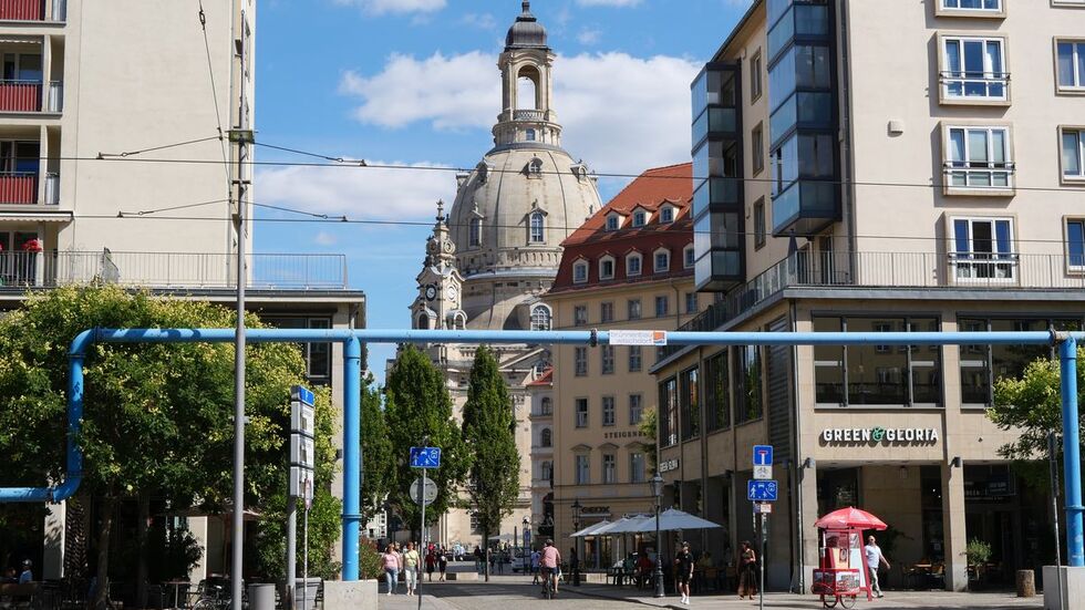 Die Tage der Blauen Rohre in Dresden sind gezählt.